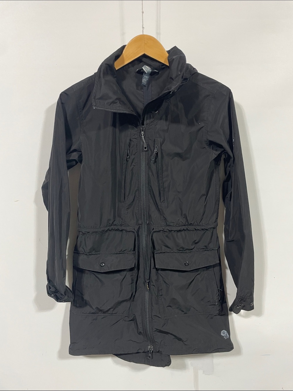 Mountain Hardwear Black Women's Hooded Raincoat